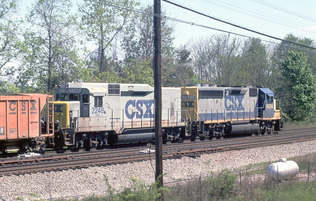 CSX EB ballast train 